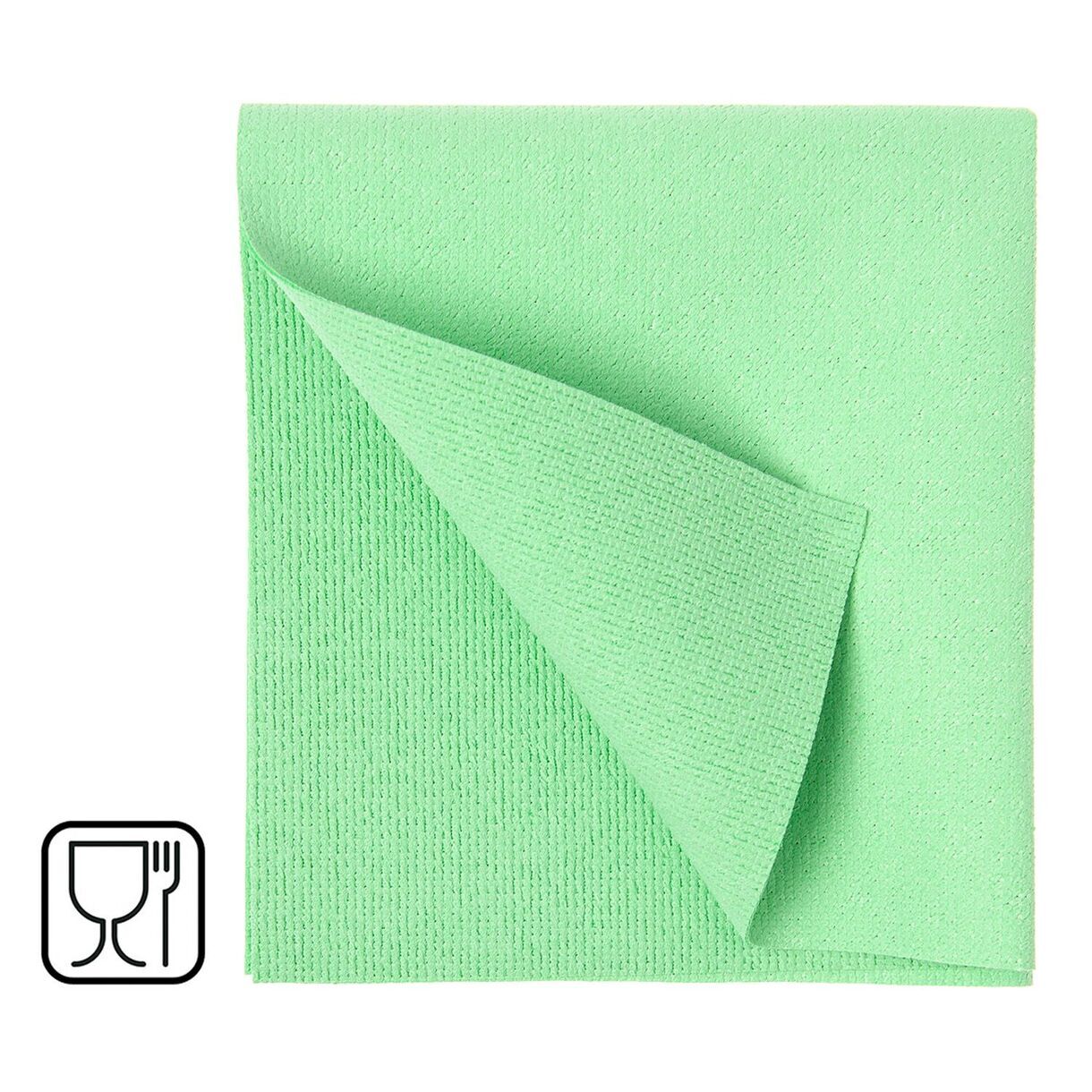 Салфетка прорезиненная для стекла и глянцевых поверхностей 35*40 зеленый HQ Profiline /73614