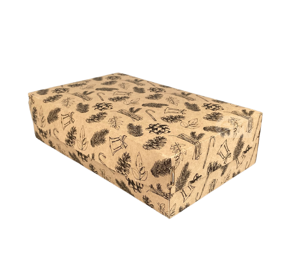 Контейнер картонный "Eco Cake" 1900мл c с рисунком NY для десертов 230*140*60мм DoEco (50/300)
