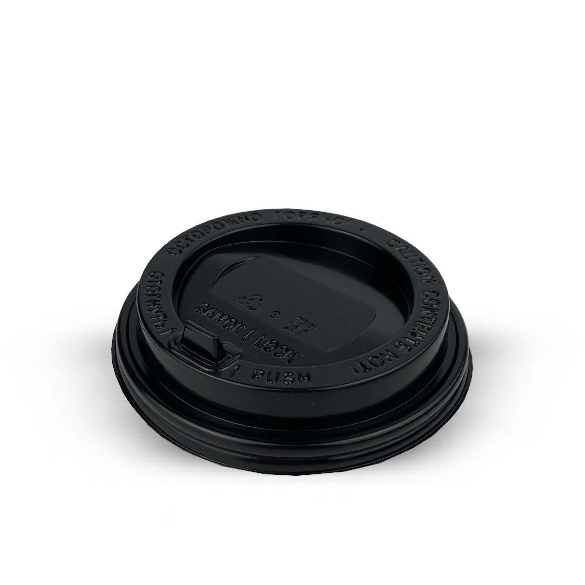 Крышка пластиковая d=90 черная с клапаном УК-90К (100/800)