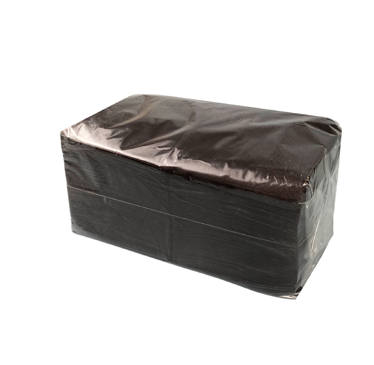 Салфетки бумажные 2-слойные 24×24см 250шт черные "BigPack" (18)