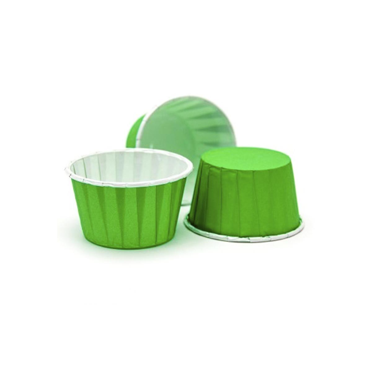 Форма бумажная "Маффин" 50*40 зеленая-белая (100/3000)
