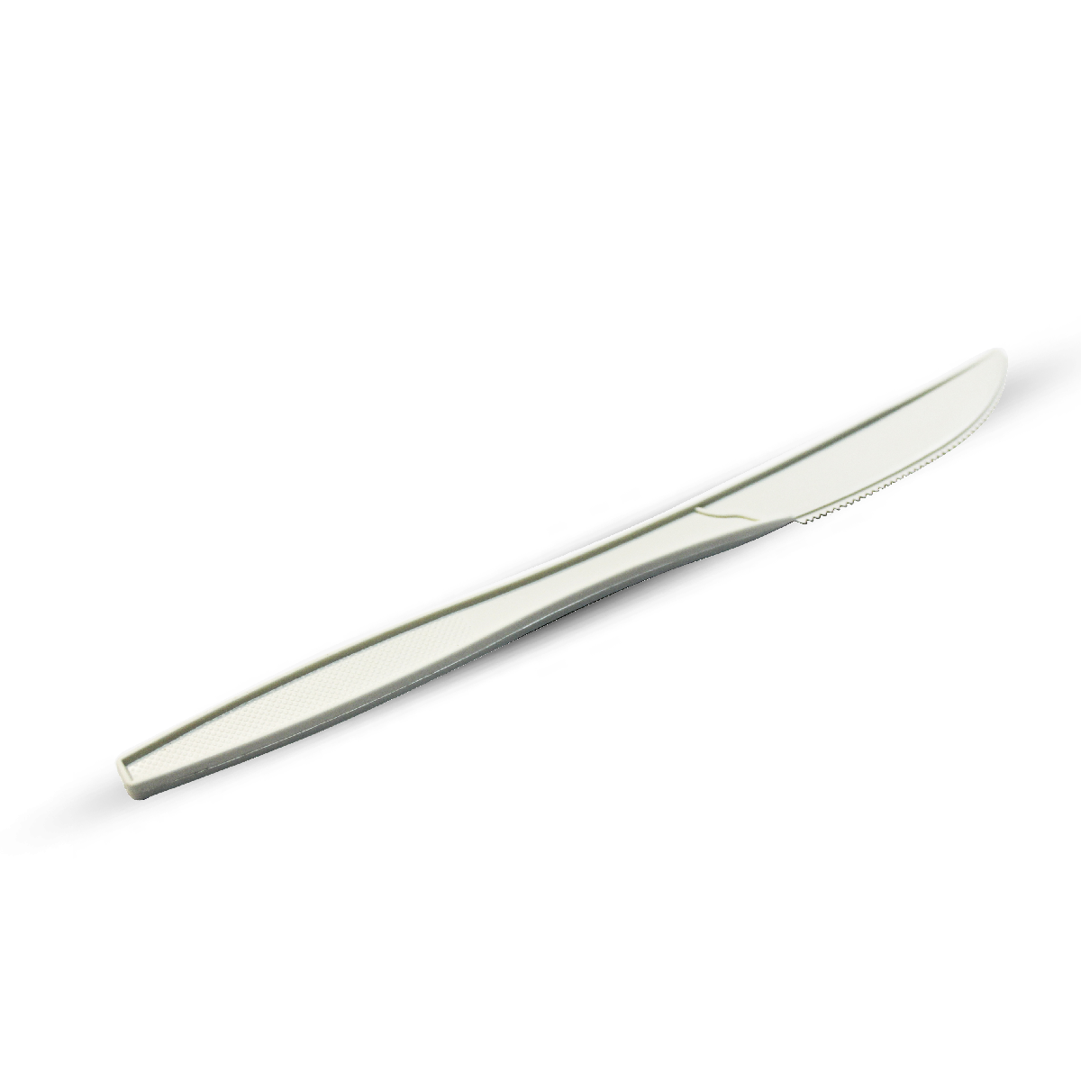 Нож cтоловый из кукурузного крахмала 190мм Люкс L белый 4041Б (50/1000)