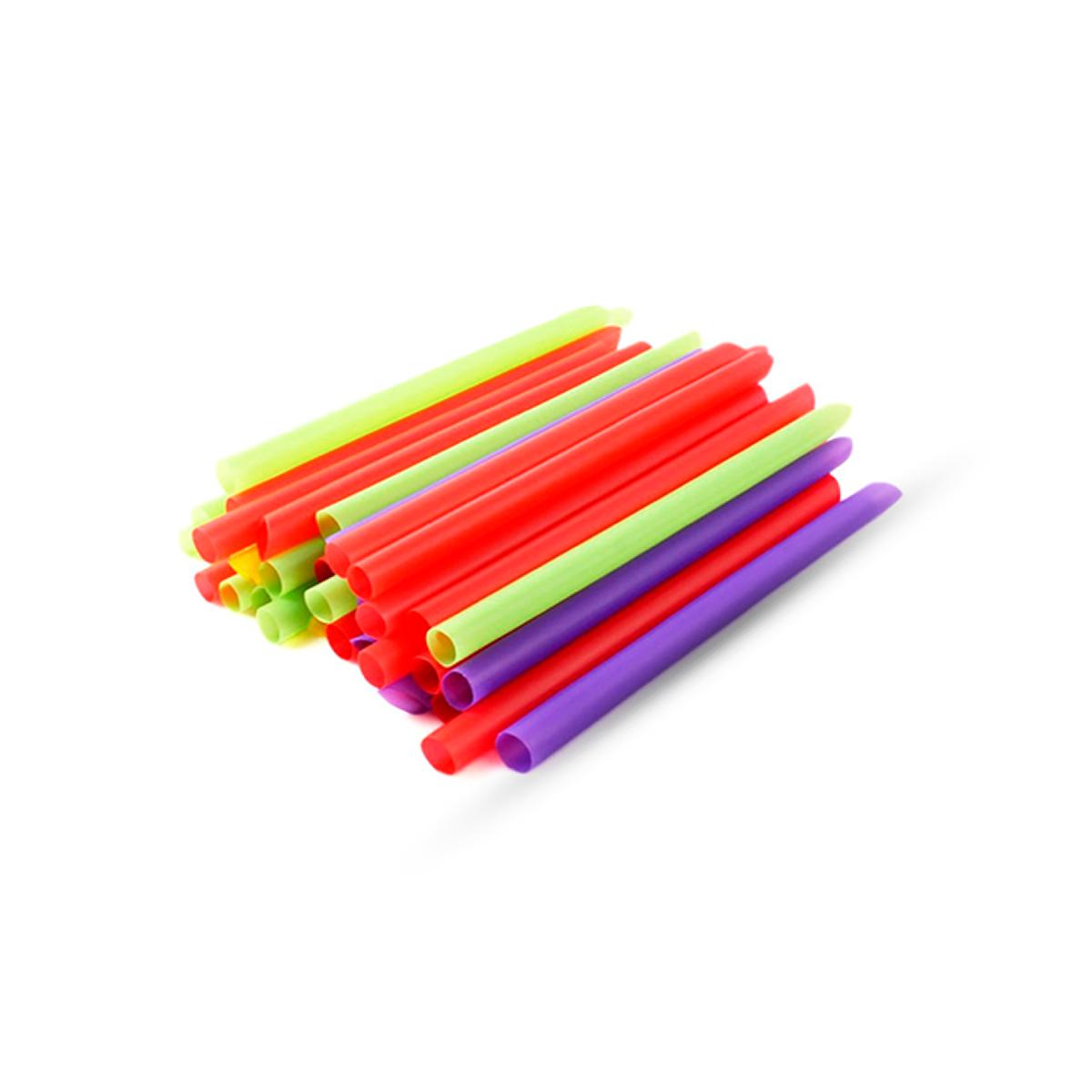 Трубочки без изгиба d10мм L240мм цветные утолщённые 250шт (13)