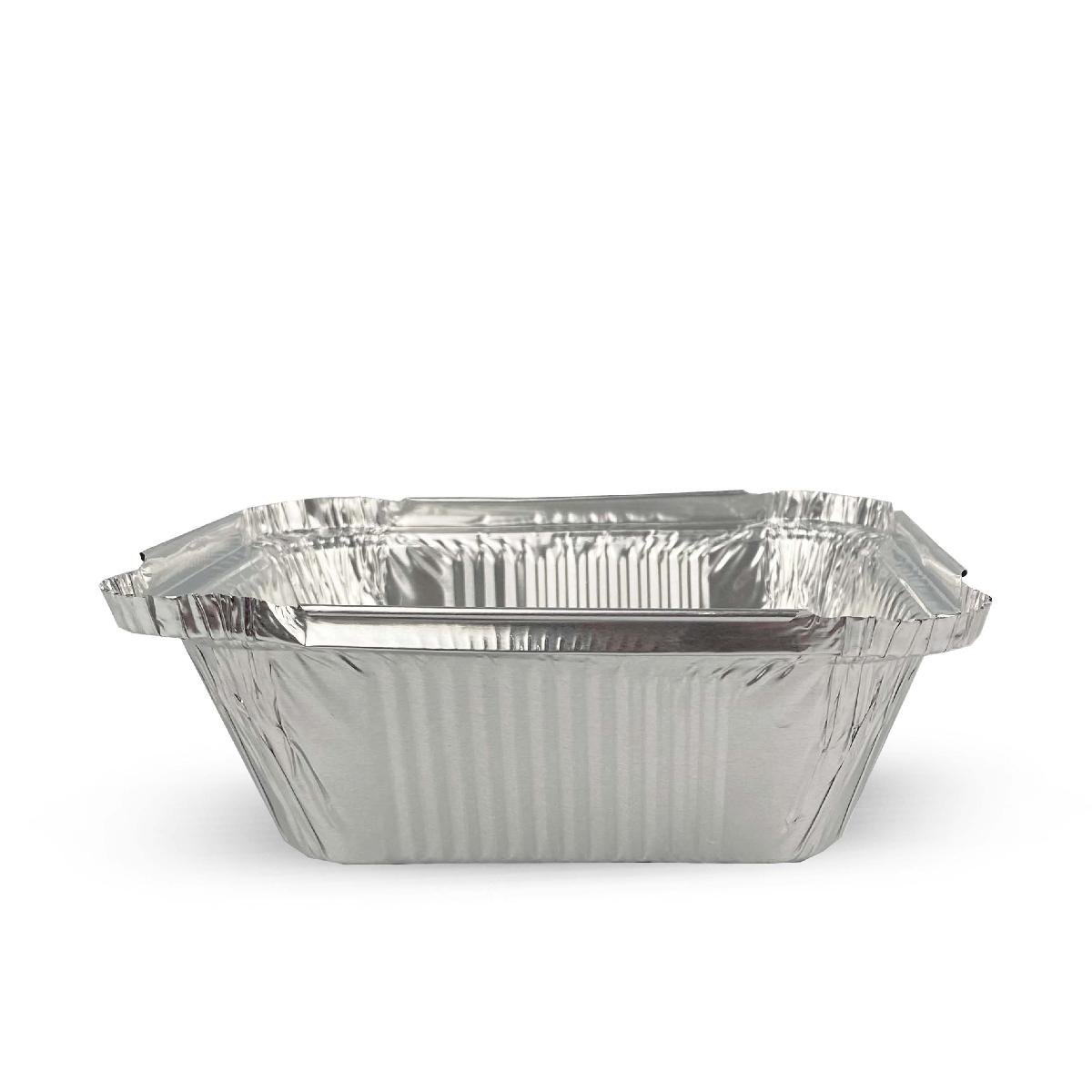 Форма алюминиевая прямоугольная 150*124в 107*81н h44 490мл (М) (100/1200)