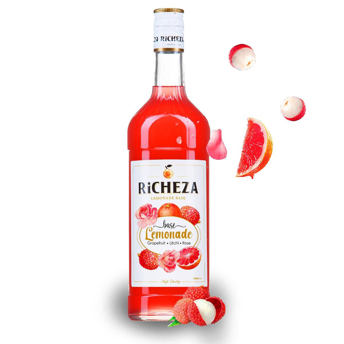 Сироп "Richeza" грейпфрут-личи-роза 1л (6)
