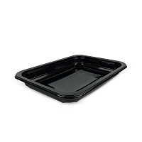 Контейнер под запайку ЧЕРНЫЙ 187*137*25 (400)