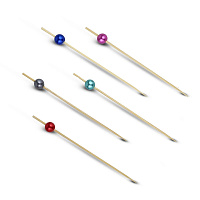 Пика декоративная "Жемчуг перламутровый" 12см (100)