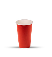 Стакан картонный 400мл Красный d=90 Е (50/800)
