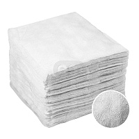 Салфетки бумажные 1-слойные 24×24см белые эконом (48)