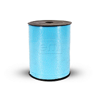 Лента упаковочная декоративная 5мм*500м голубая