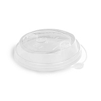 Крышка пластиковая d=80 с закрыв носиком прозрачная Перинт PP (40/1200)