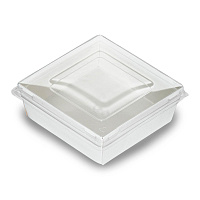 Контейнер "Smart Pack 300" 86/100*86/100*40 без крышки белый OSQ (50/300)