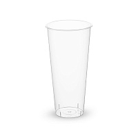 Стакан пластиковый 650мл d=90 Bubble Cup прозрачный глянцевый PP 1022 (10/200)