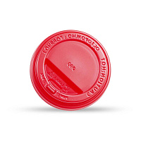 Крышка пластиковая d=80 красная с клапаном ПР TLS (100/1000)