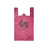 Пакет-майка "Фа" красный 30*55см 21мк (100/1000)