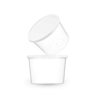 Контейнер круглый d111мм 500мл с крышкой прозрачный PP Петрополимер КБ2023 (4881) (400)