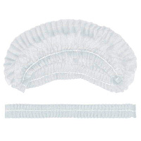 Шапочка одноразовая "Шарлотта" белая 100шт М (30)