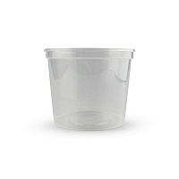 Контейнер круглый СПК115 d115мм 500мл h82.6мм прозрачный PP (50/500)
