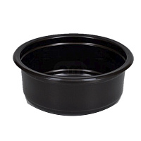 Контейнер круглый СПК115 d115мм 350мл h58.6мм черный PP (50/500)