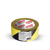 Лента сигнальная желто-черная 50*200м основа ПЭ