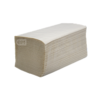 Бумажные полотенца 1-сл 200л V-укл. ЭКО 22гр 23*22 целлюлоза H3 (20)
