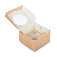 Коробка для маффинов под 4шт MUF 4 160*160*100 OSQ (25/175)