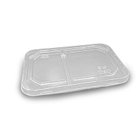 Крышка для 2х-секц. контейнера OCTOBOX 800 плоская ПЭТ OSQ (45/360)