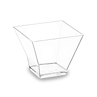 Чашка фуршетная Пагода 120 мл прозрачная 67*67*53мм 5032П (20/400)