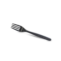 Вилка пластиковая "премиум" 180мм черная (50/1500)