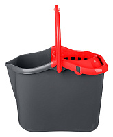 Ведро прямоугольное 13л с отжимом Моп "Rimo" красный (6)