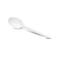 Ложка пластиковая столовая белая 165мм Диапазон (100/2000)