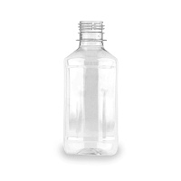 Бутылка ПЭТ 0,25л прозрачная 28мм БЕЗ крышки высокое горло (180)