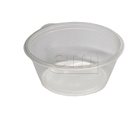 Контейнер круглый К144 d144мм 500мл h59мм прозрачный PP Stirolplast (50/300)