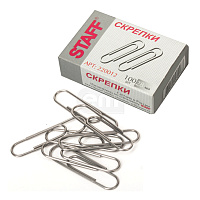 Скрепки канцелярские 28-31мм 100шт