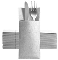 Конверты премиум бумажный 32*38см S.Point (Duni) серый 50шт 52223 (25)