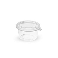 Соусник прозрачный с крышкой 30мл Полимерпласт\box4food PP 1234П (80/1920)