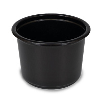 Контейнер круглый К115 d115мм 500мл h84мм черный PP ДП (50/500)