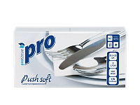 Салфетки бумажные 2-слойные 33×33 1/8 100шт белые Protissue Comfort C503 (12)