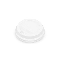 Крышка пластиковая d=90 белая с клапаном ПР ЭКО TLA (100/1000)