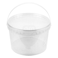 Ведро круглое d180мм 2250мл с ручкой крышкой и контролем вскрытия PP В9786 (КВ1940) (10/100)