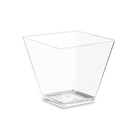 Чашка фуршетная Ромб 95 мл прозрачная 55*56*53мм 5011П (25/500)