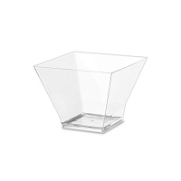 Чашка фуршетная Пагода 150 мл прозрачная 72*72*57мм 5018П (12/240)