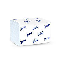 Салфетки бумажные для диспенсера 2-слойные V-сложение 16×21 200л Protissue N4 C251 (20)
