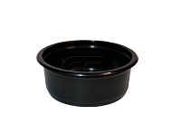 Контейнер круглый СПК115 d115мм 250мл h58.6мм черный PP (50/500)