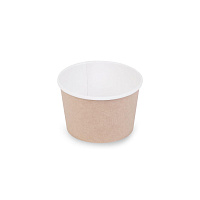Контейнер картонный круглый Round Bowl 300мл K крафт без крышки d79/100*h65 OSQ (30/600)