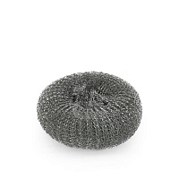 Губка-мочалка для мытья посуды металлическая в чулке 14гр (10/1000)