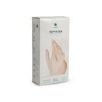 Перчатки виниловые одноразовые прозрачные  размер XL 100шт SAF&TY(10)