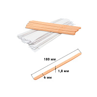 Размешиватель деревянный 18см в индивидуальной уп 18*6*1,8 (250/5000)