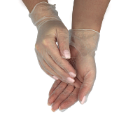 Перчатки виниловые одноразовые размер XL 100шт Aviora (10)