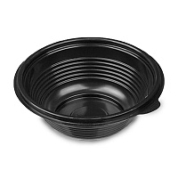 Миска-контейнер ПР-МС 350 d144 черный PP (540)